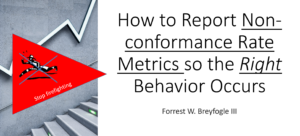 How to Report Performance Metrics of Non-conformance Rates video